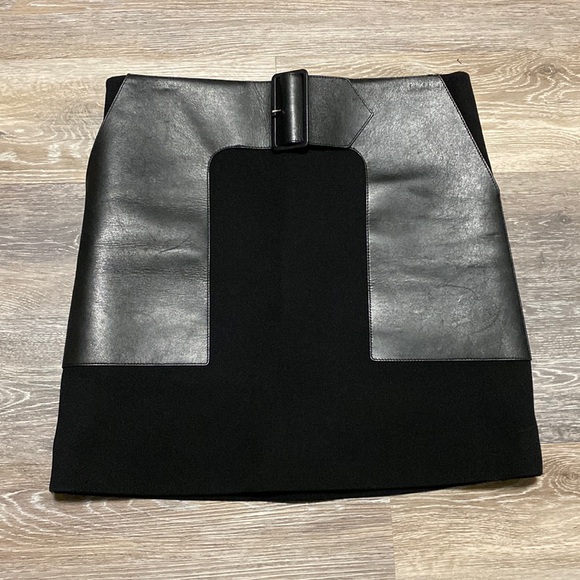 Celine Leather Skirt - Picture 1 of 8